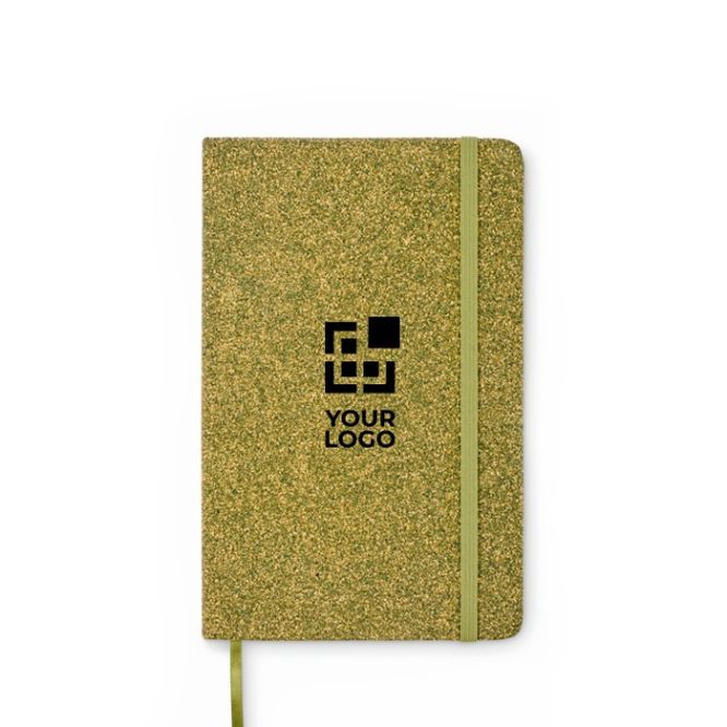 Libreta de tapa dura hecha de materiales reciclados A5 papel a rayas