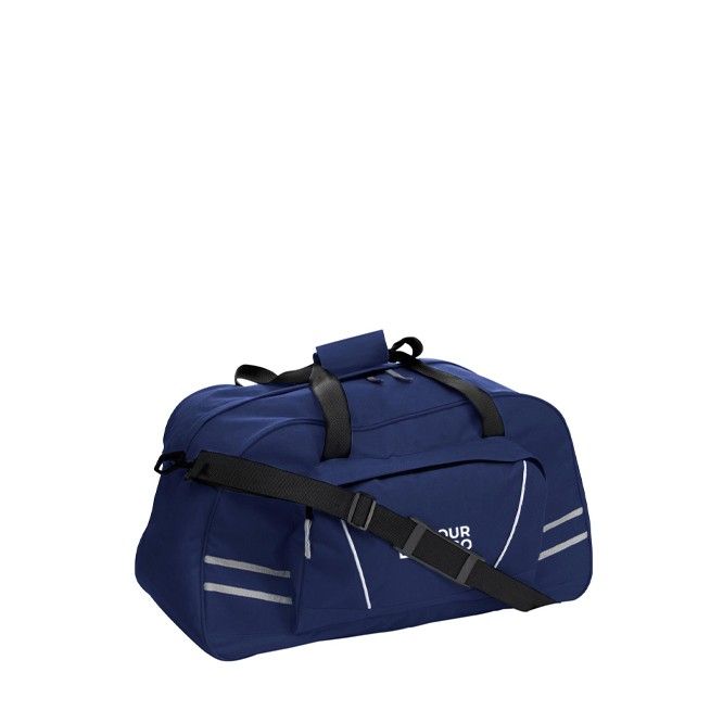 Bolsa deportiva de poliéster con bolsillo frontal con cremallera