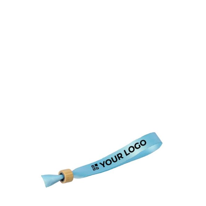 Pulsera de colores para eventos de RPET con cierre de bambú
