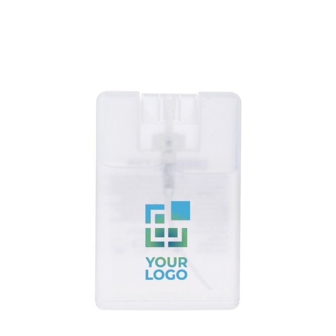 Spray de limpieza de manos con alcohol en forma rectangular