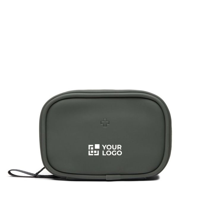 Botiquín de poliéster reciclado con accesorios de primeros auxilios