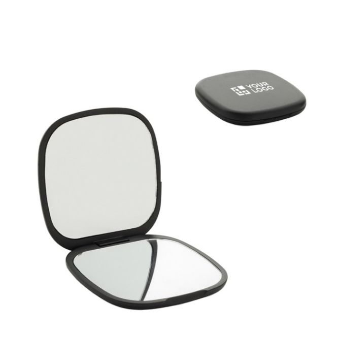Espejo en plástico reciclado con doble vista estándar y aumento