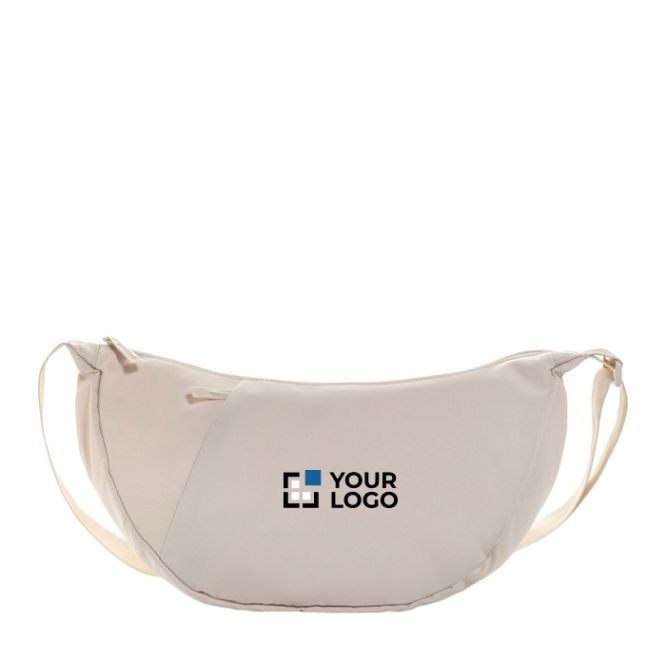 Bolsa bandolera XL en RPET con bolsillo exterior y correa ajustable