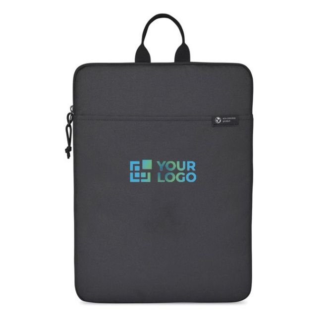 Funda portátil RPET con compartimento acolchado de cremallera 16