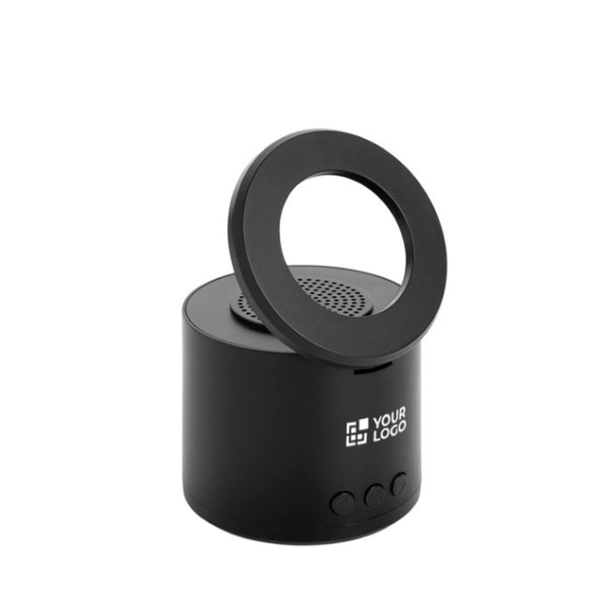 Altavoz inalámbrico ABS reciclado con soporte móvil y subwoofer 3W