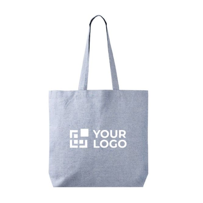 Bolsa tote de algodón y poliéster con asas largas 220 g/m2