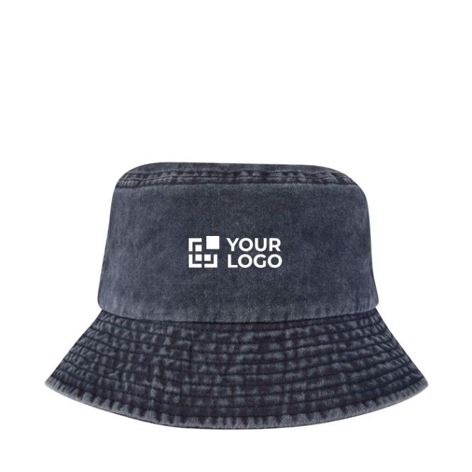 Sombrero tipo bob de algodón lavado con diseño atemporal 245 g/m2