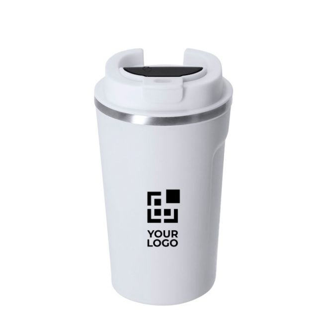 Vaso de acero inoxidable reciclado con indicador de temperatura 400ml