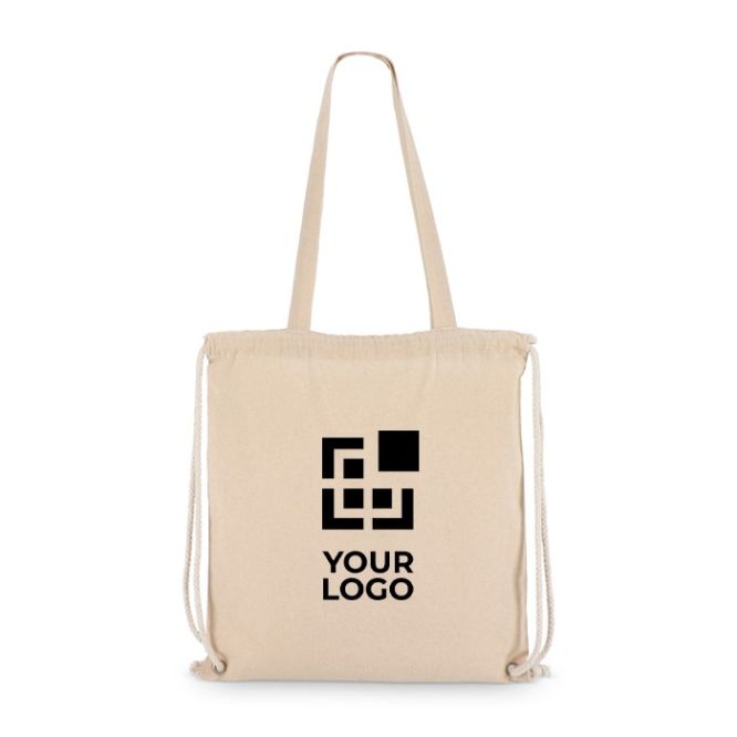 Bolsa y mochila de cuerdas de algodón OEKO-TEX 140 g/m2