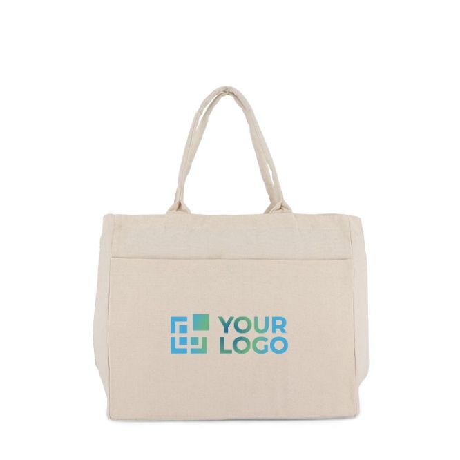 Bolsa de algodón OEKO-TEX con varios bolsillos 320 g/m2