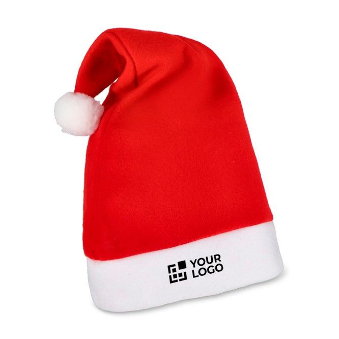Gorro de Papá Noel personalizable hecho de franela con tacto suave