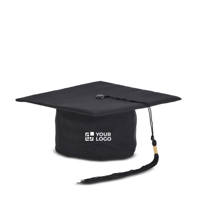 Clásico gorro de graduación en color negro para personalizar