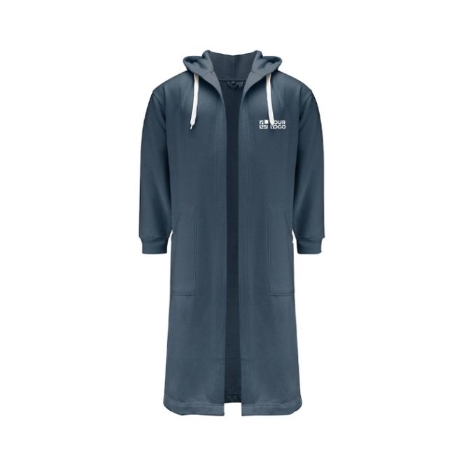 Albornoz de algodón y poliéster con capucha ajustable talla S/M