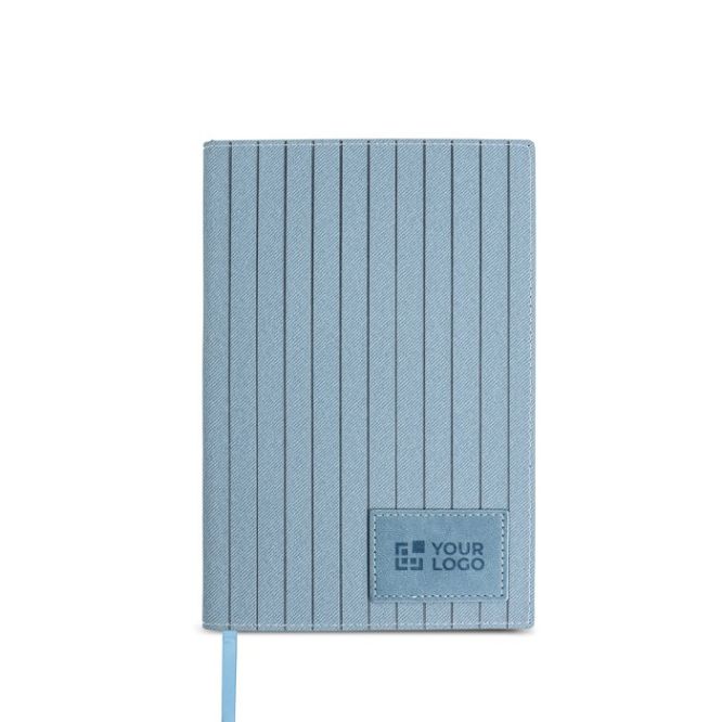 Libreta de PU texturizado y parche personalizable A5 hojas lisas