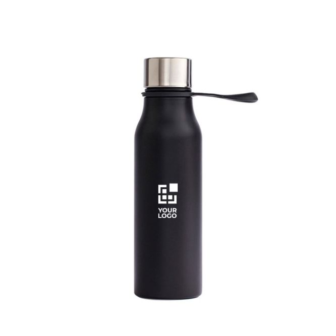 Botella termo de acero inoxidable con tapa antigoteo y asa 450ml