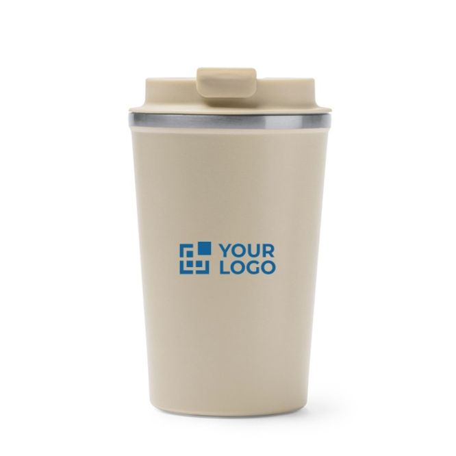 Vaso térmico de acero inoxidable con tapa roscada antifugas 450ml