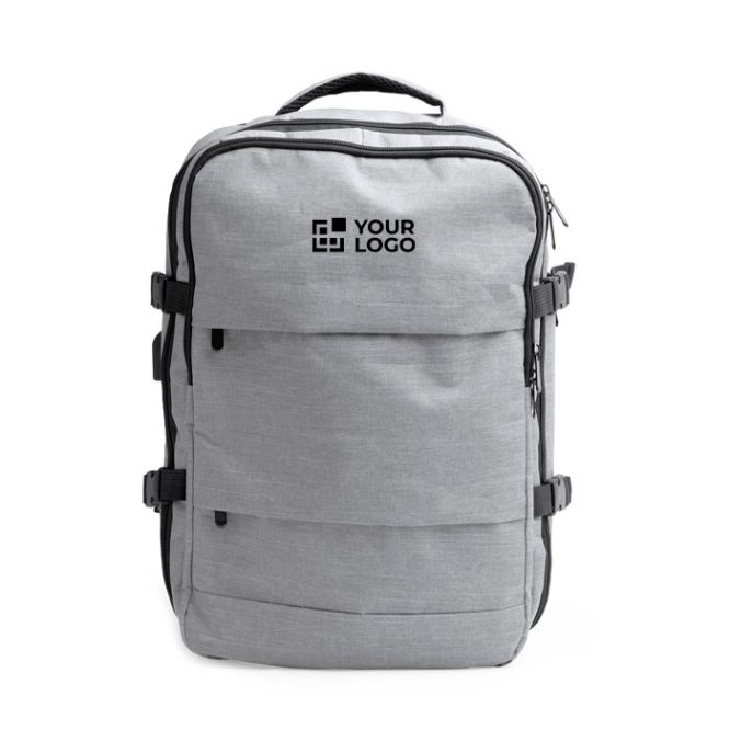 Mochila de RPET con puerto USB y bolsillo para portátil 17.3