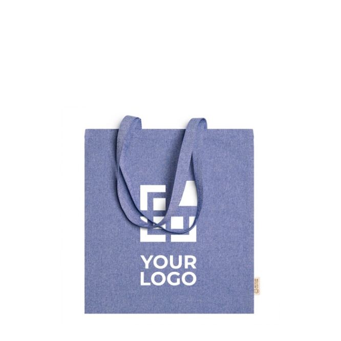 Bolsa de algodón reciclado para la compra con asas 120 g/m2