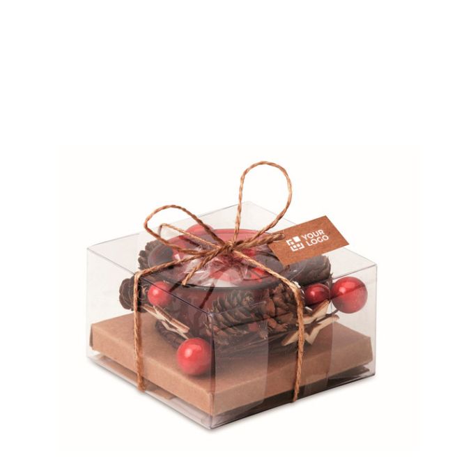 Portavelas de cristal ornamentado color blanco