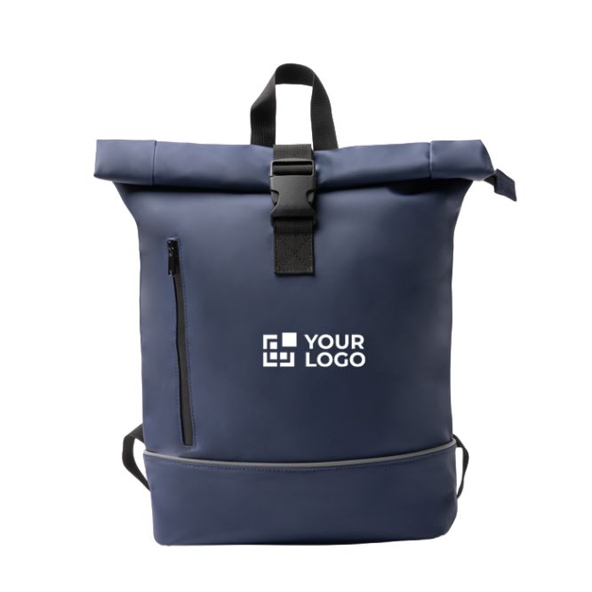 Mochila enrollable con compartimento grande y cinta reflectante PC 15