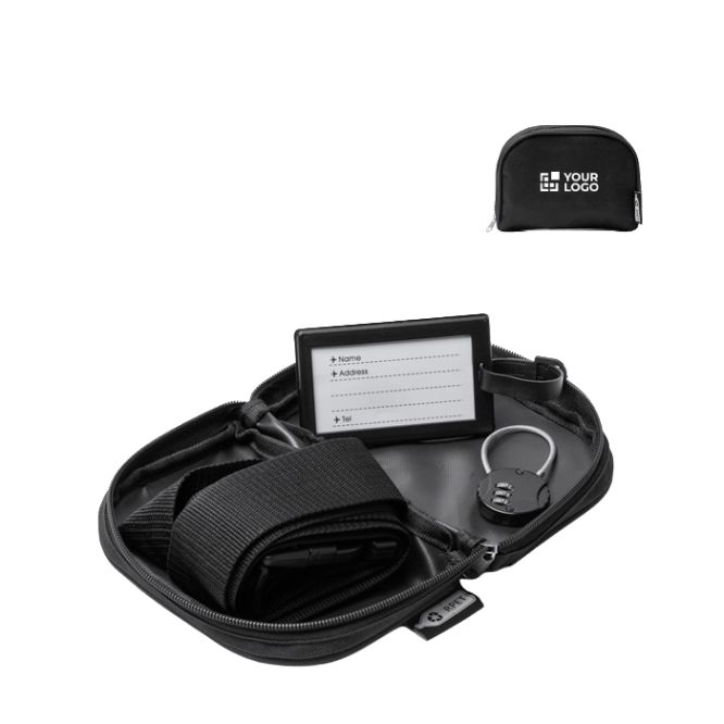 Set de viaje 3 en 1 con candado a contraseña y funda de cremallera