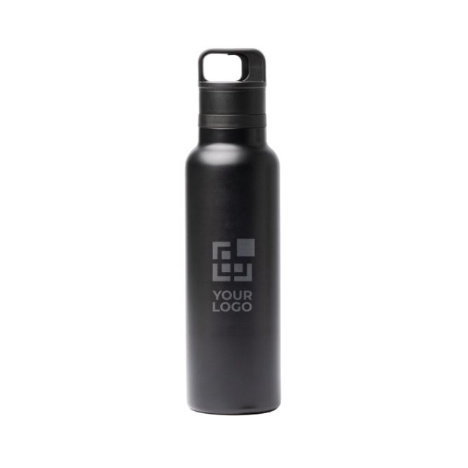 Botella térmica de acero inoxidable reciclado con tapa de botón 750ml