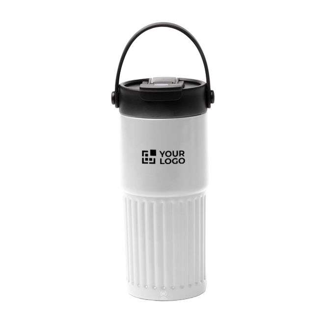 Vaso térmico de acero inoxidable con pajita y dosificador 600ml