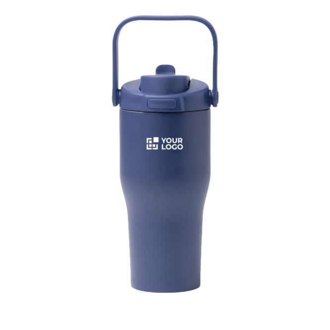 Botella termo de acero inox reciclado con apertura de botón 550ml