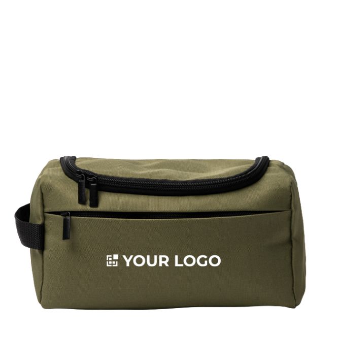 Neceser ecológico con bolsillo interior de rejilla y asa lateral