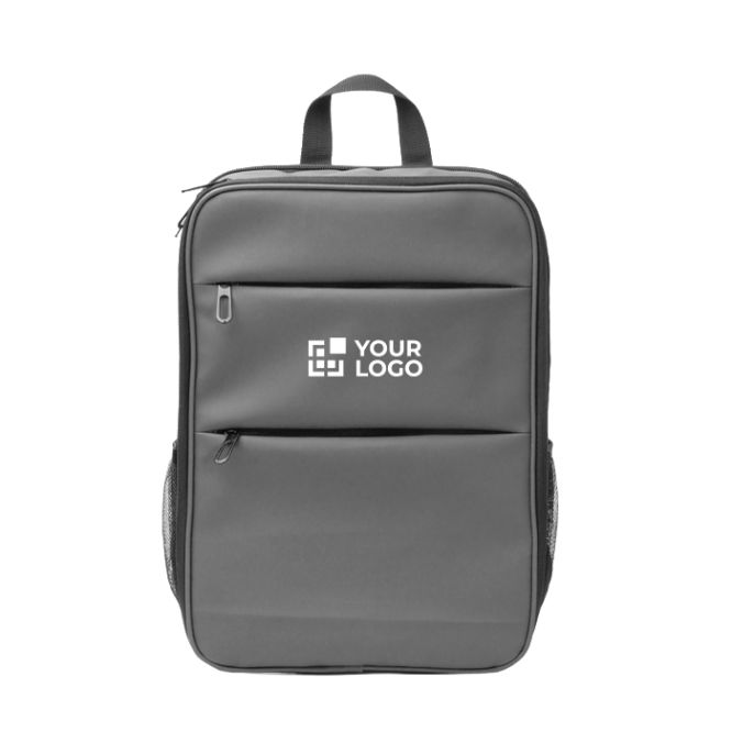 Mochila de pile sintética para portátil con doble compartimento 15