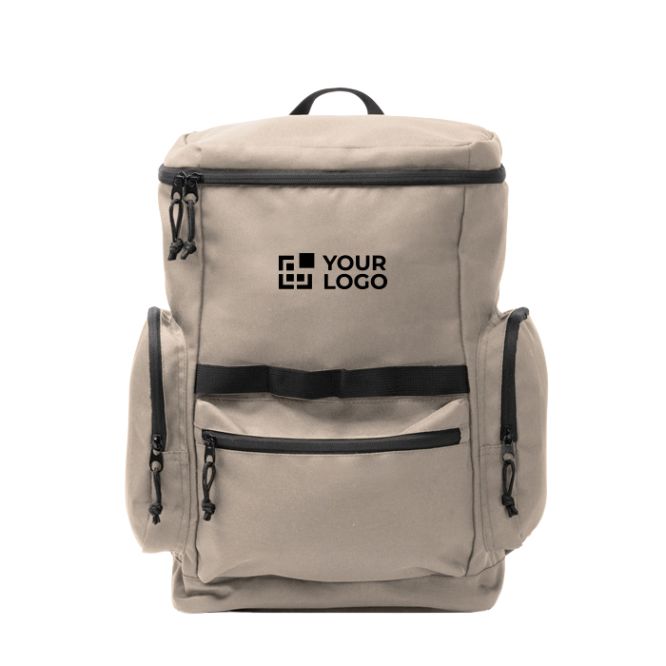 Mochila eco de viaje con apertura superior y bolsillo frontal 12