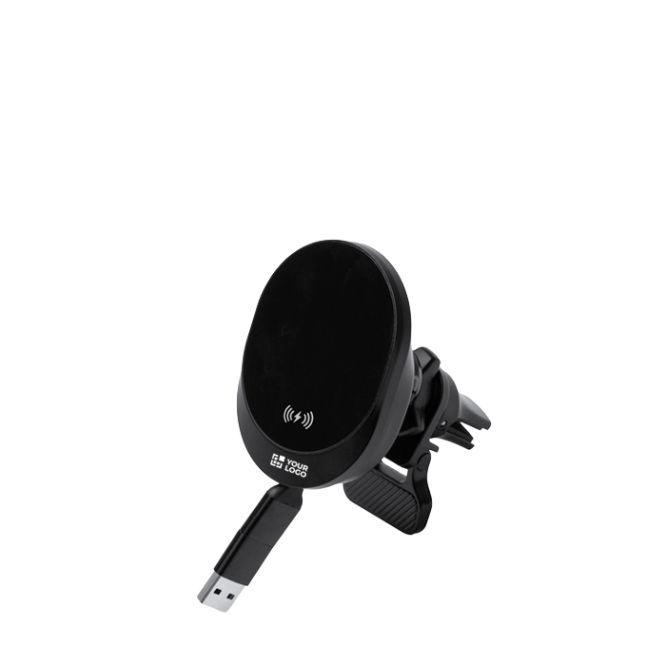 Cargador inalámbrico coche con cable retráctil Tipo C 15W