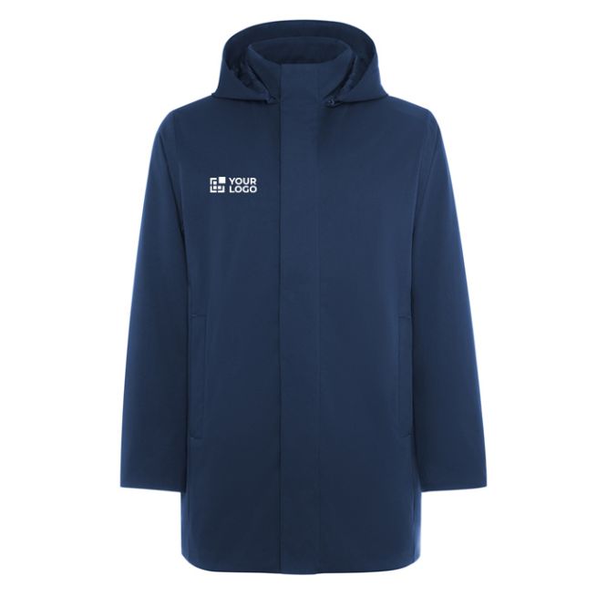 Parka unisex 3/4 con capucha extraíble y cremallera Roly Direct Dome