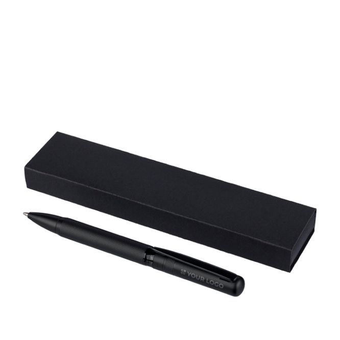 Bolígrafo giratorio de latón con clip metálico tinta azul