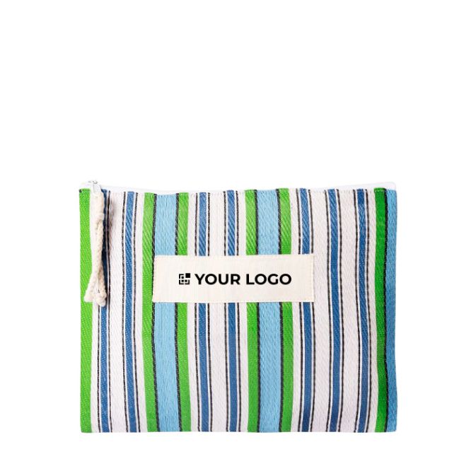 Neceser personalizable de polipropileno con diseño a rayas 200g/m²