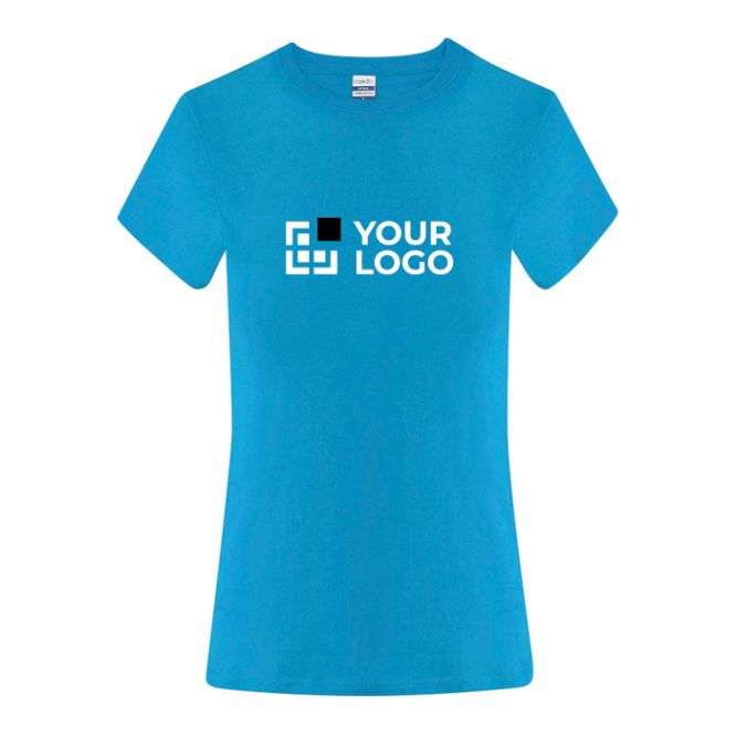 Camiseta para mujer hecha de algodón manga corta 150g/m²
