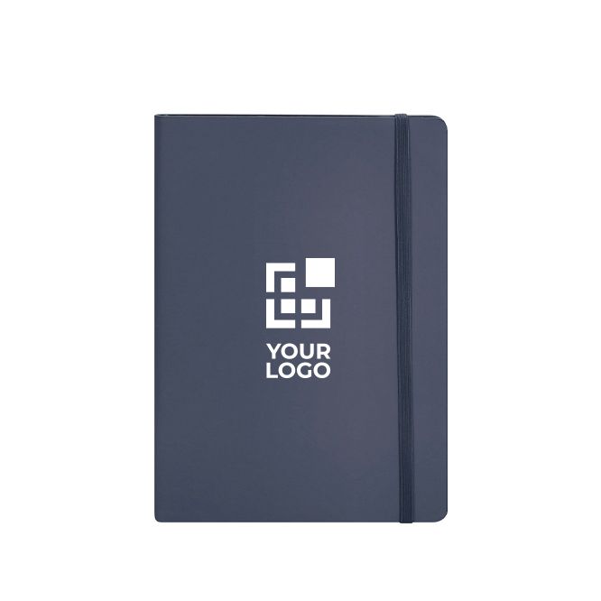 Libreta con tapa flexible de piel sintética reciclada hojas a rayas A5