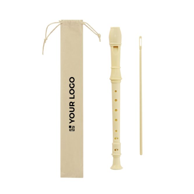 Flauta desmontable en 3 partes de plástico con funda non-woven