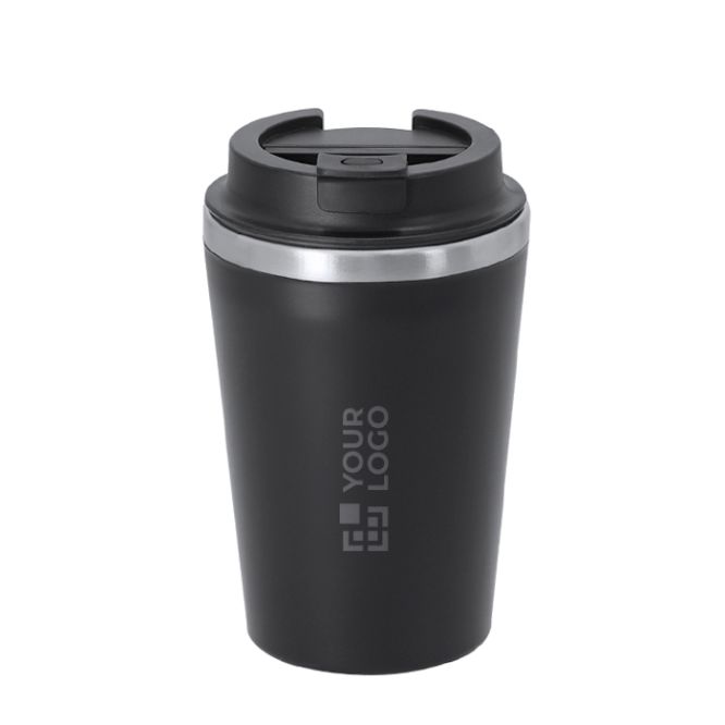 Vaso térmico para llevar de acero inoxidable con tapa hermética 350ml