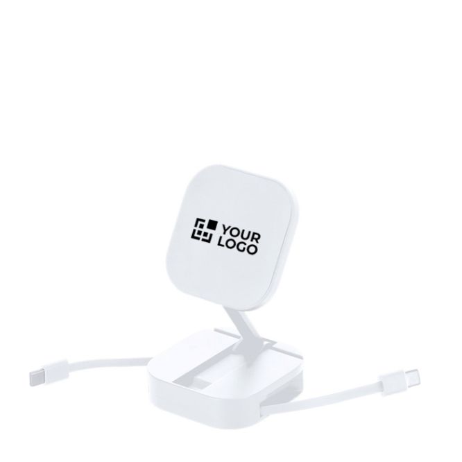 Cable cargador con soporte magnético 2 en 1 de plástico 60W