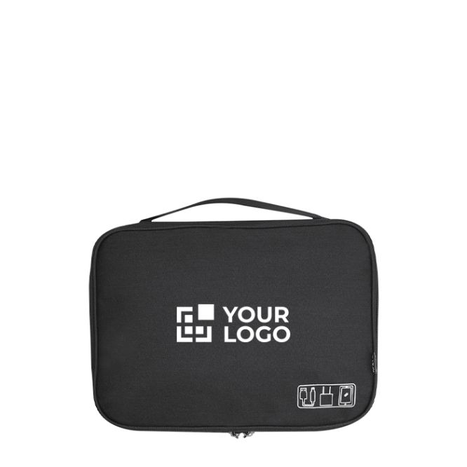 Estuche organizador grande de RPET con múltiples bolsillos