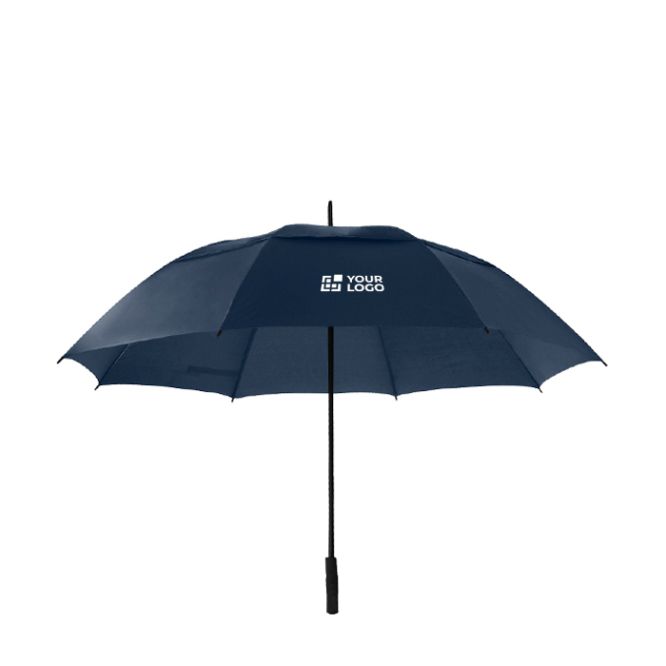 Paraguas de golf con funda a juego y varillas de fibra vidrio Ø130