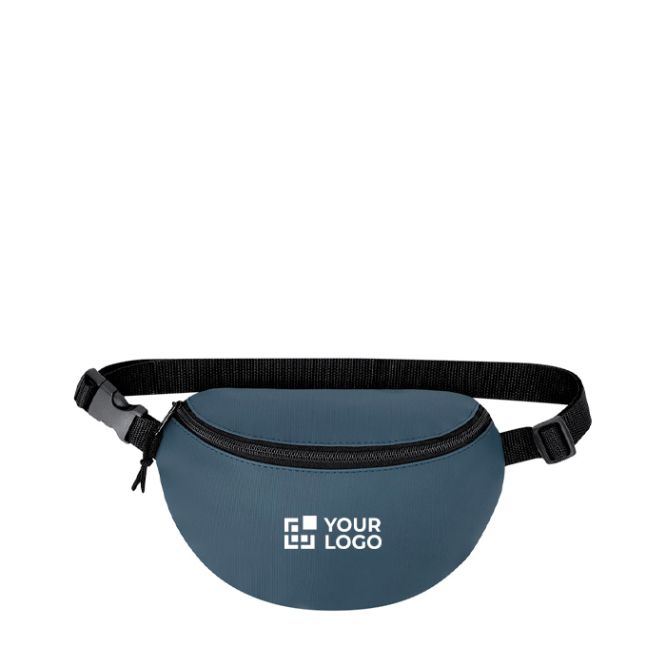 Riñonera de piel sintética con cremallera y cinta ajustable