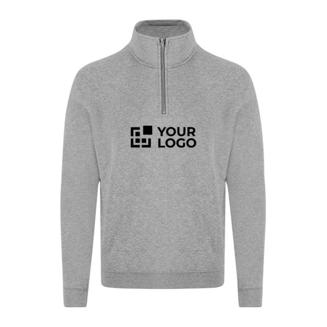 Sudadera unisex con media cremallera de felpa perchada 280g/m²