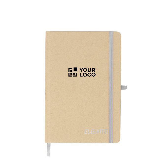 Libreta de cartón reciclado de tapa rígida hojas a rayas A5