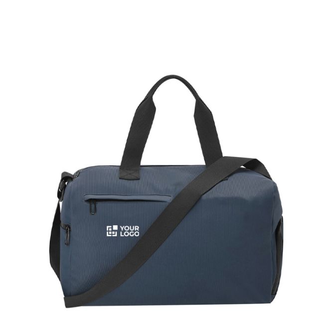 Bolsa de viaje de piel sintética con compartimento para calzado