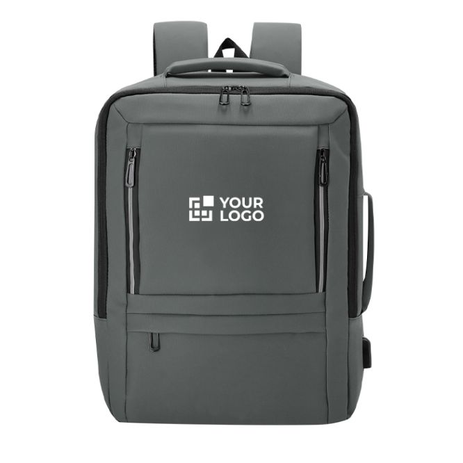 Mochila extensible cuero sintético para portátil con entrada USB 15