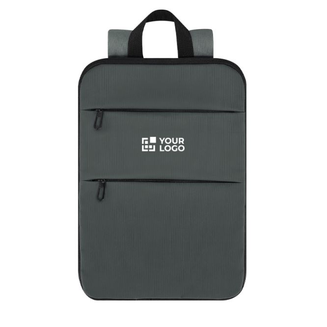 Mochila extensible de cuero sintético con compartimento portátil 15