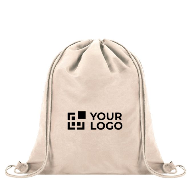 Mochila de cuerdas en soft nylon para personalizar 135g/m²