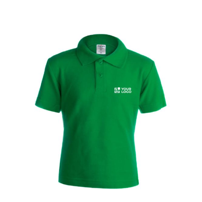 Polo para niños promocional algodón color verde
